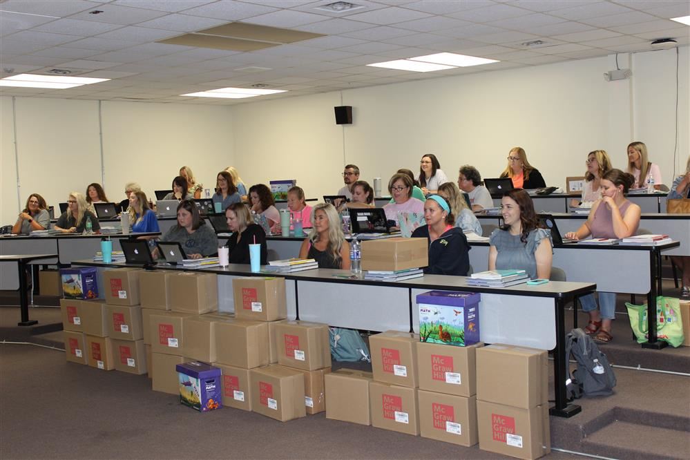  Putnam County teachers get trained on the new math curriculum during the Summer Blitz at ATMS.