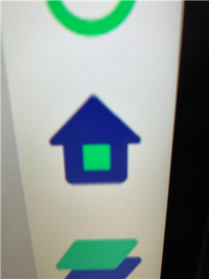 The home button (looks like a house)